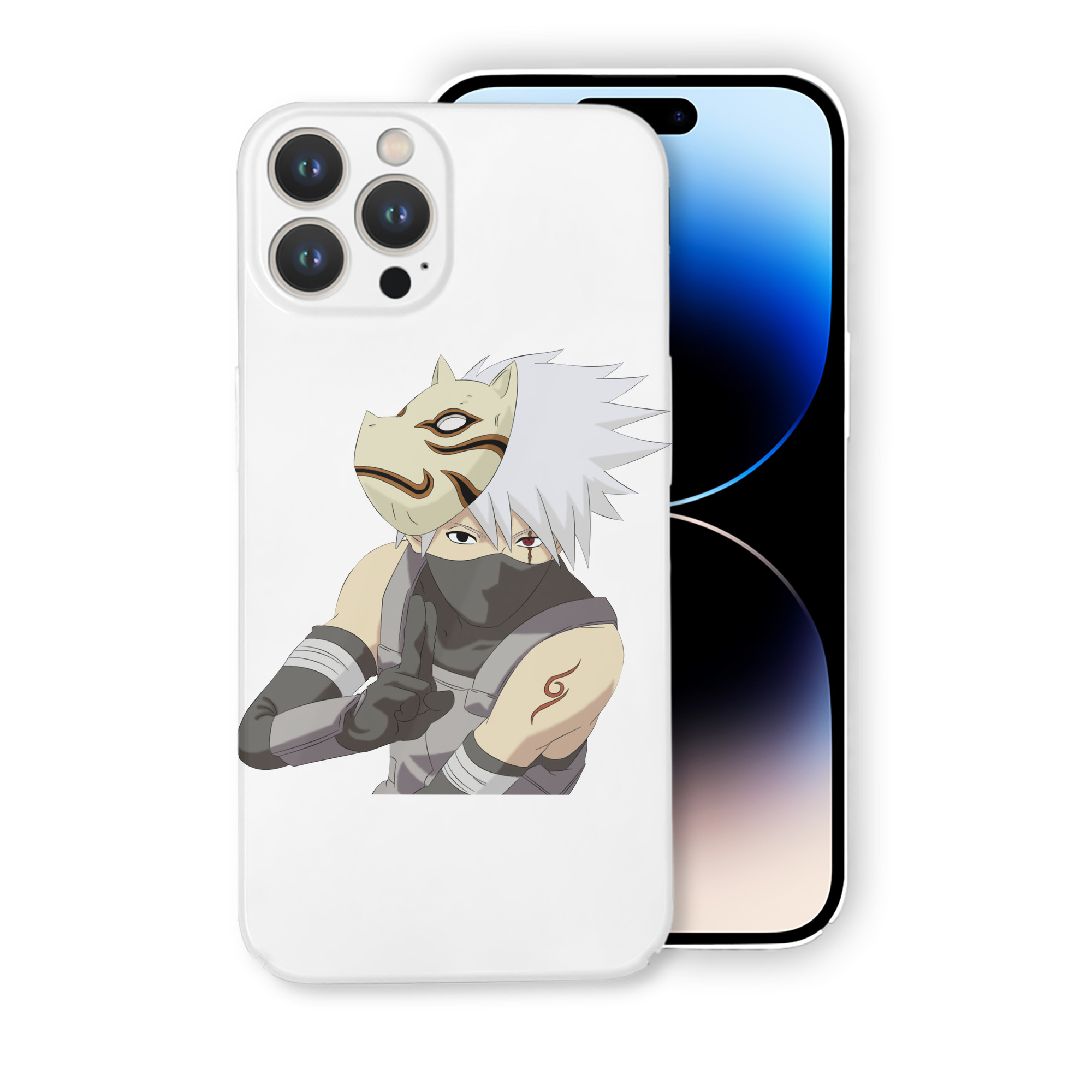 （画像用） NARUTO -ナルト- はたけ カカシ Hatake Kakashi 【iPhone 14シリーズ対応】ハードケース